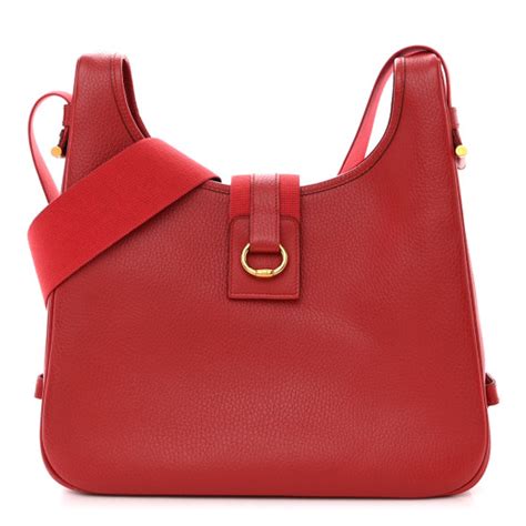 hermes tsako|HERMES Ardennes Tsako Rouge Vif 1441761 .